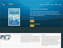 Tablet Screenshot of leadgreatmeetings.com